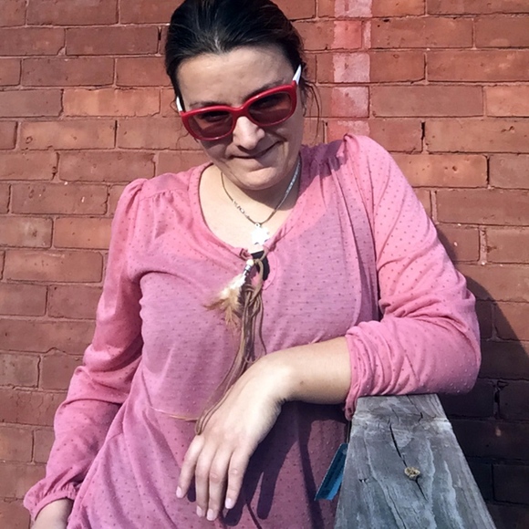 Dusty rose Boho blouse - Picture 1 of 4